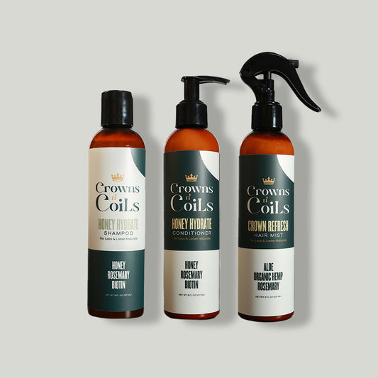 Le Coffret Hydratation – Shampoing, Après-shampoing et Brume Capillaire pour des Cheveux Sains et Hydratés