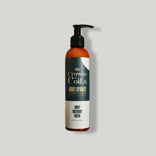 Après-shampoing Honey Hydrate – Après-shampoing ultra-hydratant pour cheveux bouclés et frisés