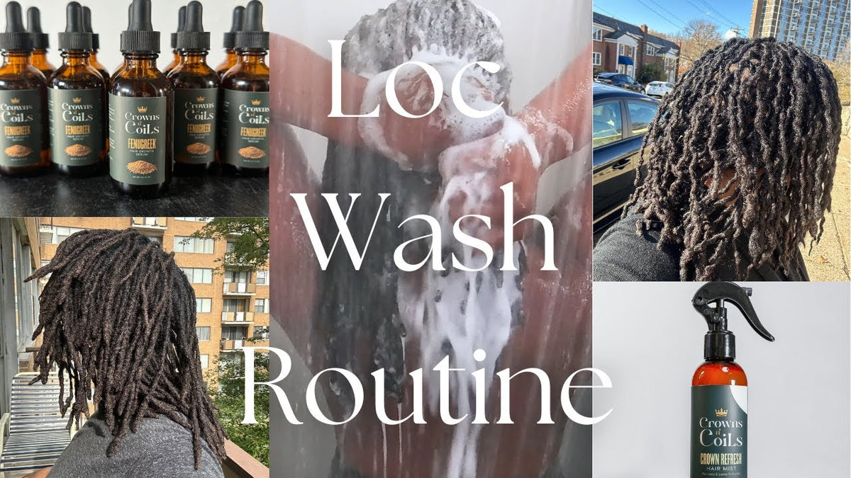 Load video: Loc Wash Routine with Crowns n coils